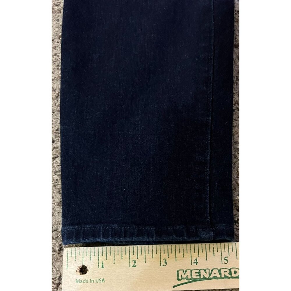 Lands End Pull On Jeans Womens 16 Dark Wash Cotton Blend Stretch Pants Used - Picture 11 of 13